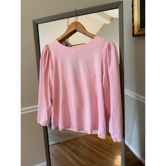 Women's Crown & Ivy Pink Long Sleeve Top Size M - Picture 2 of 6